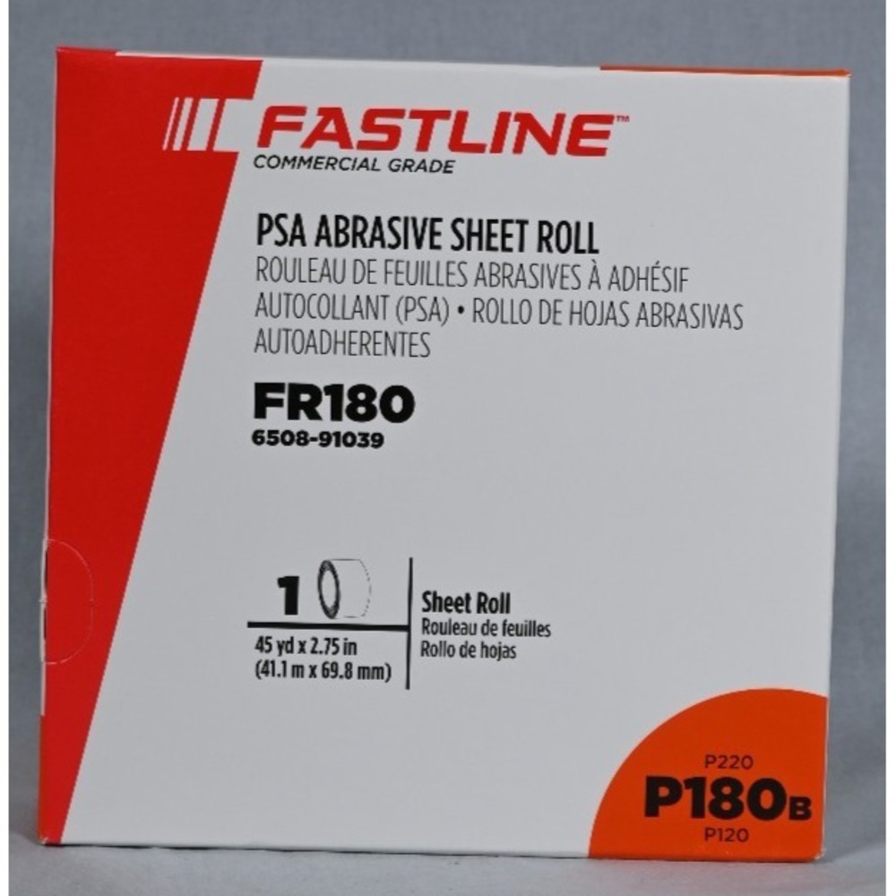 NEW FastLine FR180 PSA Abrasive Sheet Roll P180B 45 Yards x 2.75"